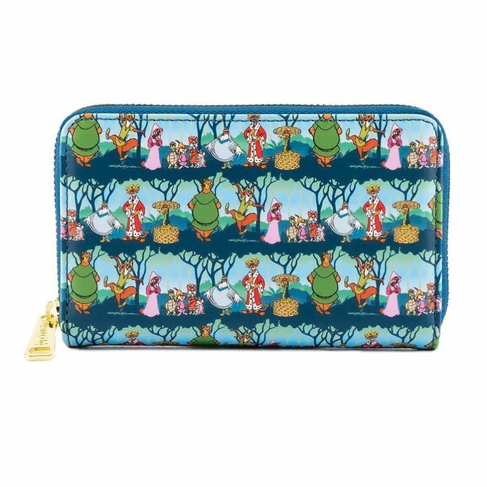 Robin Hood (1973) - Sherwood 4” Faux Leather Zip-Around Wallet
