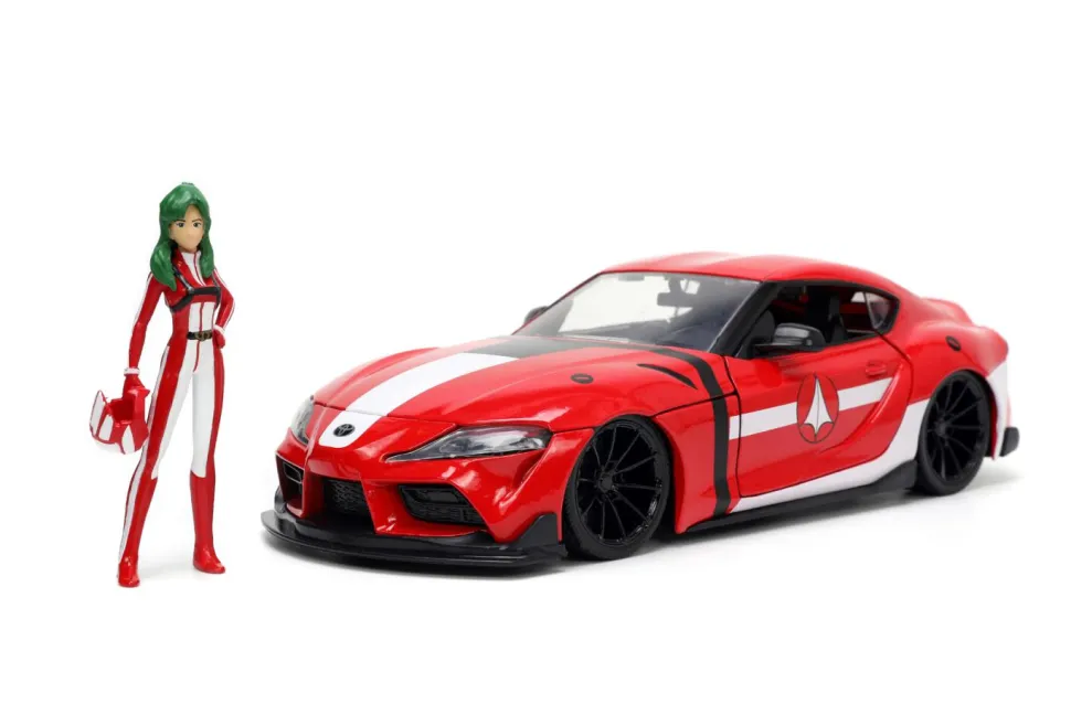 Robotech - Miriya Sterling & 2020 Toyota Supra Anime Hollywood Rides 1/24th Scale Die-Cast Vehicle Replica