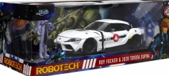 Robotech - Roy Fokker & 2020 Toyota Supra Anime Hollywood Rides 1/24th Scale Die-Cast Vehicle Replica