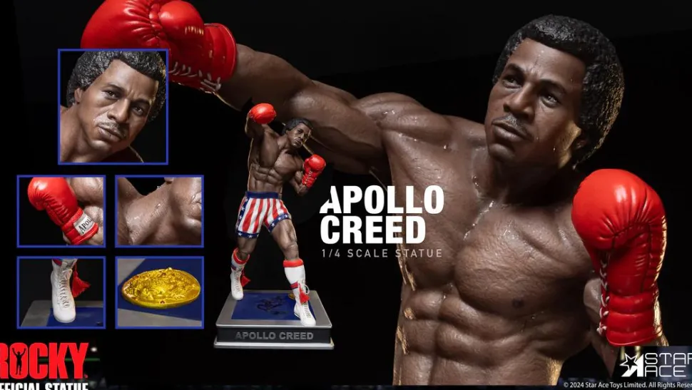 Rocky (1976) - Apollo Creed (Epic Fight) 1/4 Scale Statue