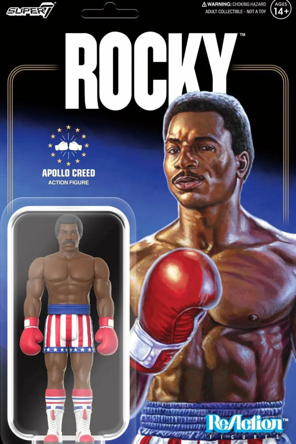Rocky (1976) - Apollo Creed ReAction 3.75" Action Figure