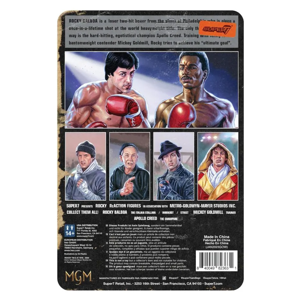Rocky (1976) - Rocky Balboa (Italian Stallion) ReAction 3.75" Action Figure (Wave 3)