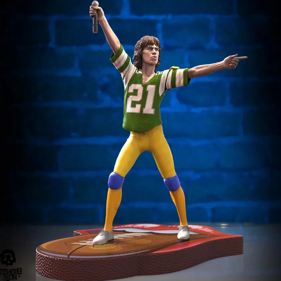 Rolling Stones - Mick Jagger US Tour '81 (Green Jersey) 8.5" Statue