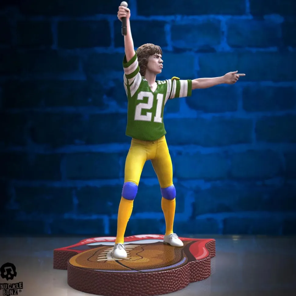 Rolling Stones - Mick Jagger US Tour '81 (Green Jersey) 8.5" Statue