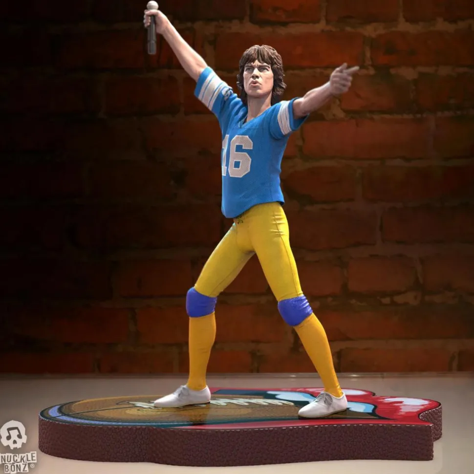 Rolling Stones - Mick Jagger US Tour '81 (Blue Jersey) 8.5" Statue