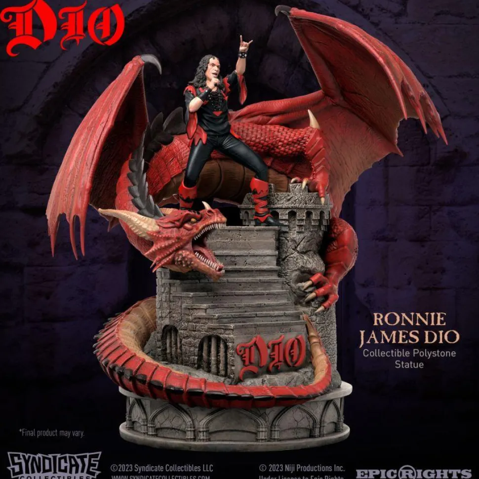 Ronnie James Dio - Dio with Dragon 1/10th Scale Statue