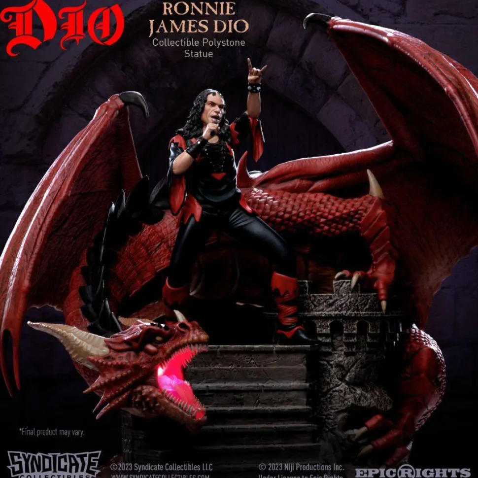 Ronnie James Dio - Dio with Dragon 1/10th Scale Statue