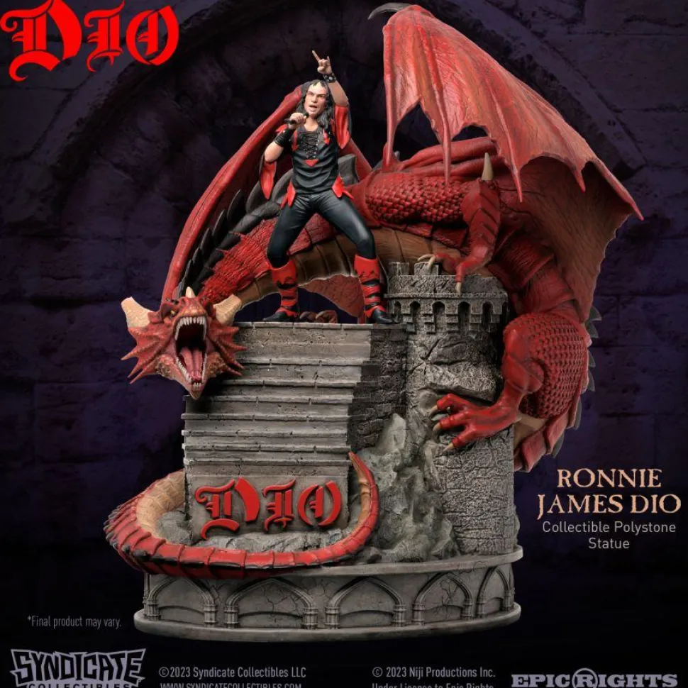 Ronnie James Dio - Dio with Dragon 1/10th Scale Statue