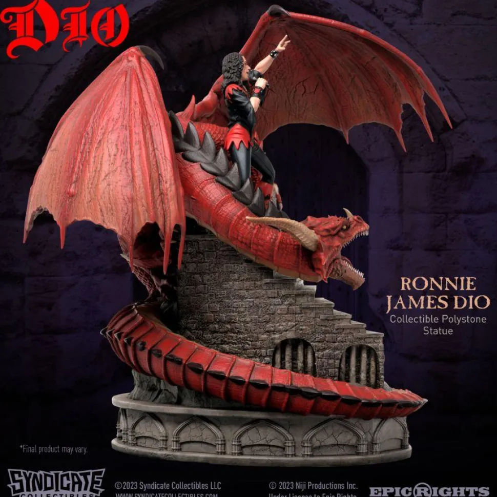 Ronnie James Dio - Dio with Dragon 1/10th Scale Statue
