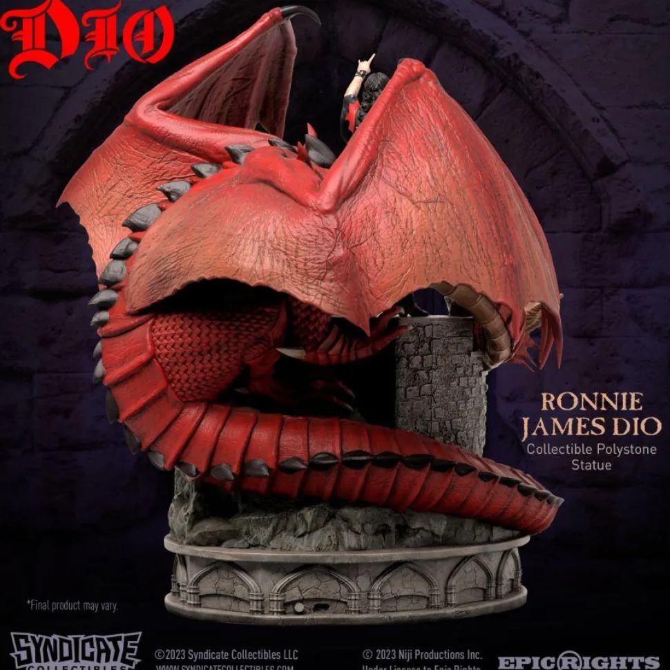 Ronnie James Dio - Dio with Dragon 1/10th Scale Statue