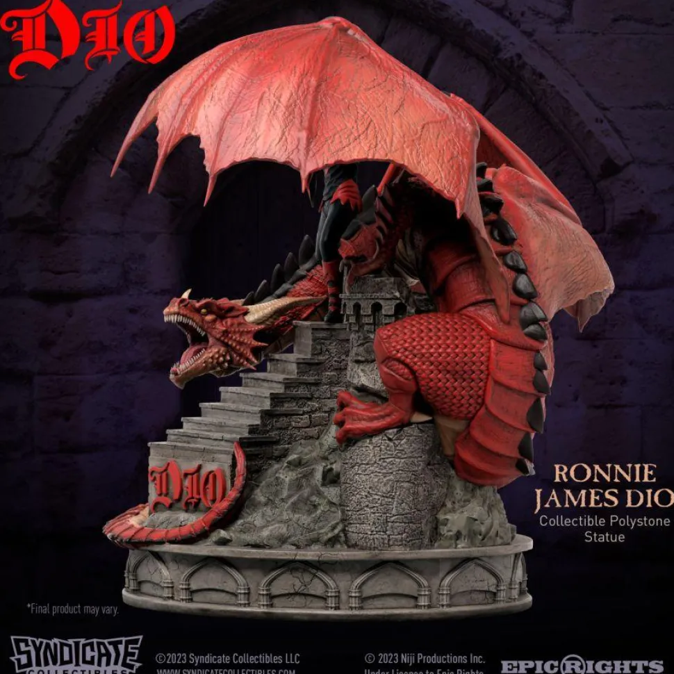 Ronnie James Dio - Dio with Dragon 1/10th Scale Statue
