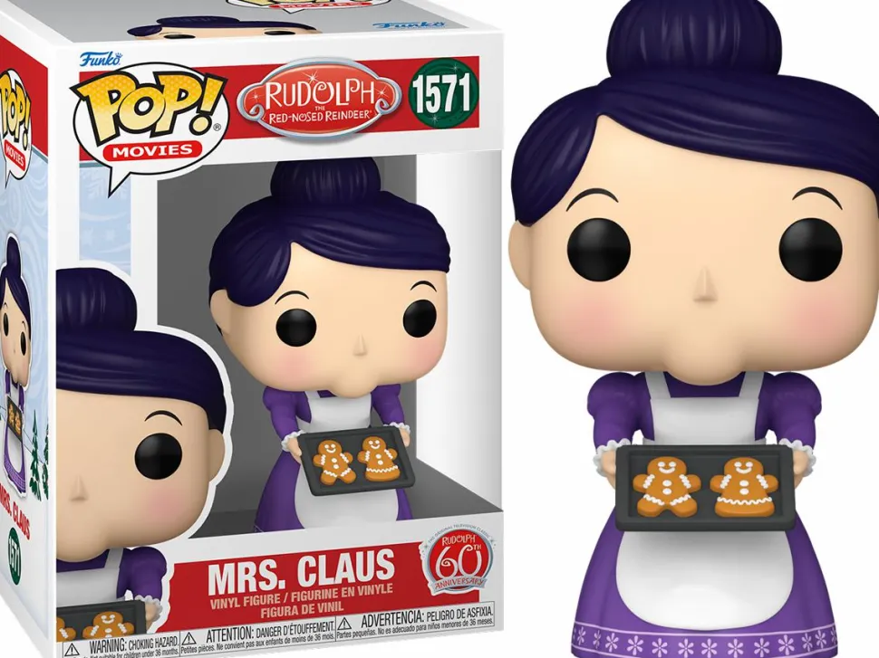 Rudolph the Red Nosed Reindeer: 60th Anniversary - Mrs. Claus Pop! Vinyl Figure
