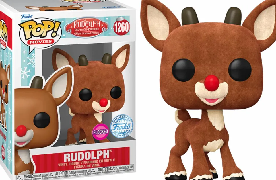 Rudolph the Red-Nosed Reindeer - Rudolph Flocked Pop! Vinyl Figure