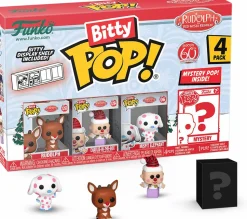 Rudolph the Red-Nosed Reindeer (1964) - Charlie-in-the-Box, Rudolph, Misfit Elephant & Mystery 60th Anniversary Bitty Pop! Vinyl