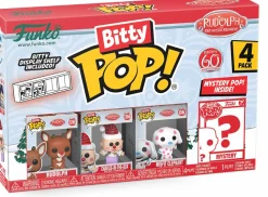Rudolph the Red-Nosed Reindeer (1964) - Charlie-in-the-Box, Rudolph, Misfit Elephant & Mystery 60th Anniversary Bitty Pop! Vinyl