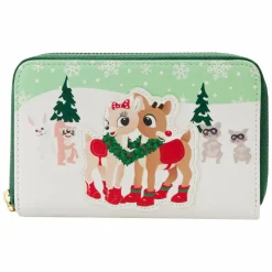 Rudolph the Red-Nosed Reindeer - Merry Couple 4” Faux Leather Zip-Around Wallet
