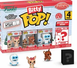 Rudolph the Red-Nosed Reindeer (1964) - Bumble, Rudolph, Clarice & Mystery 60th Anniversary Bitty Pop! Vinyl Figure 4-Pack