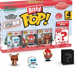 Rudolph the Red-Nosed Reindeer (1964) - Bumble, Rudolph, Yukon & Mystery 60th Anniversary Bitty Pop! Vinyl Figure 4-Pack