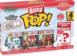 Rudolph the Red-Nosed Reindeer (1964) - Bumble, Rudolph, Yukon & Mystery 60th Anniversary Bitty Pop! Vinyl Figure 4-Pack