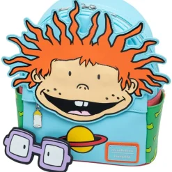 Rugrats - Chuckie Cosplay 10" Faux Leather Mini Backpack