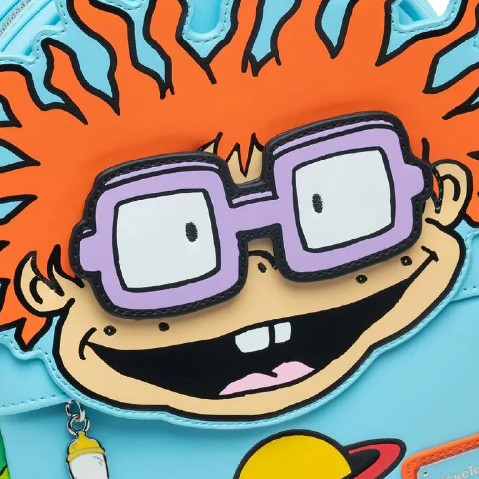 Rugrats - Chuckie Cosplay 10" Faux Leather Mini Backpack