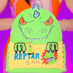 Rugrats - Reptar Bar 10” Faux Leather Mini Backpack