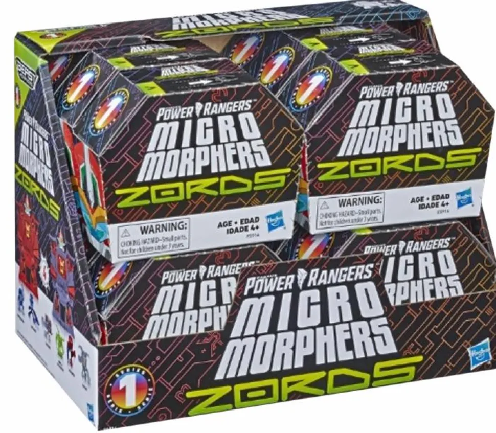 Saban’s Power Rangers - Series 1 Micro Morphers Zords 1” Blind Box Figure (Display of 12)