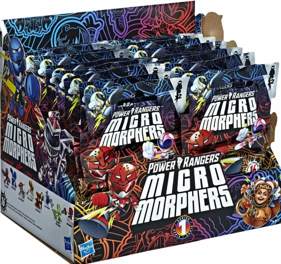 Saban’s Power Rangers - Series 1 Micro Morphers 1” Blind Bag Figure (Display of 24)