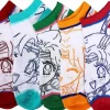 Sailor Moon Crystal - Line Art Mix & Match Ankle Socks 5-Pack (One Size)