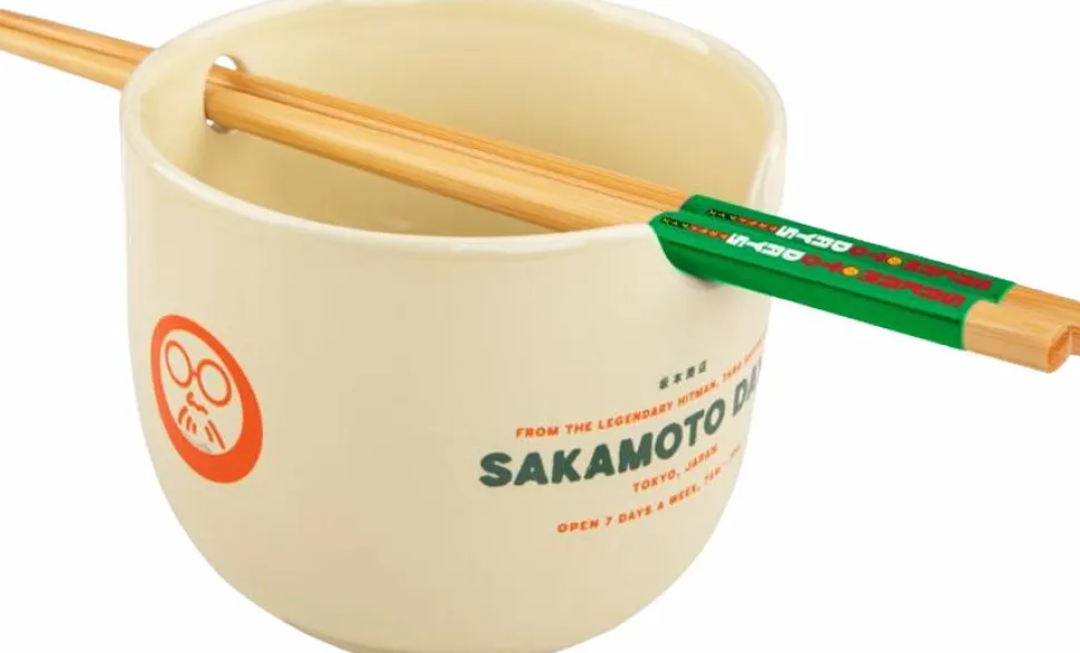 Sakamoto Days - The Legendary Hitman Ceramic Ramen Bowl with Chopsticks