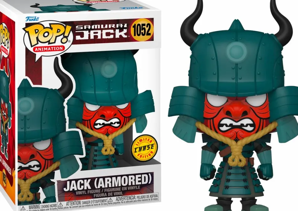 Samurai Jack - Jack Armoured Pop! Vinyl Figure in Acrylic Pop! Protector (Chase Variant)