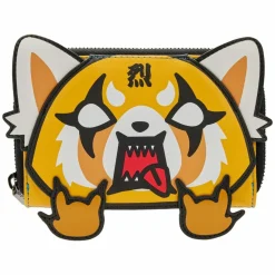 Sanrio - Aggretsuko Cosplay 4” Faux Leather Zip-Around Wallet