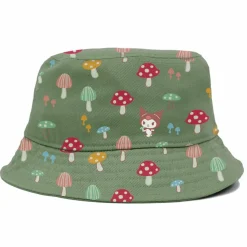 Sanrio - Girl x Sanrio Woodland Wonder Hello Kitty Shroom Fishing Khaki Reversible Bucket Hat (One Size)