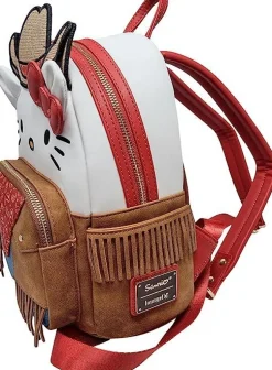 Sanrio - Hello Kitty Western Cosplay 10" Faux Leather Mini Backpack