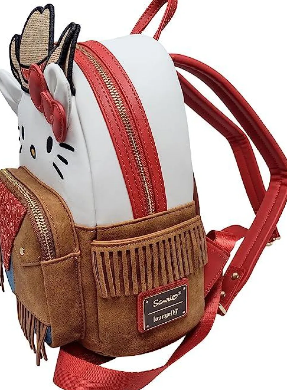 Sanrio - Hello Kitty Western Cosplay 10" Faux Leather Mini Backpack