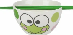 Sanrio - Keroppi Ceramic Ramen Bowl with Chopsticks