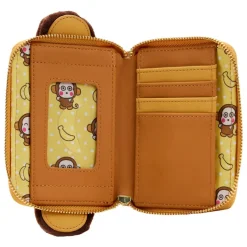 Sanrio - Monkichi Cosplay 4” Faux Leather Zip-Around Wallet