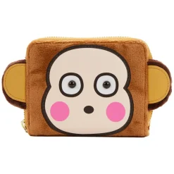 Sanrio - Monkichi Cosplay 4” Faux Leather Zip-Around Wallet