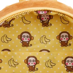 Sanrio - Monkichi Cosplay 10” Faux Leather Mini Backpack