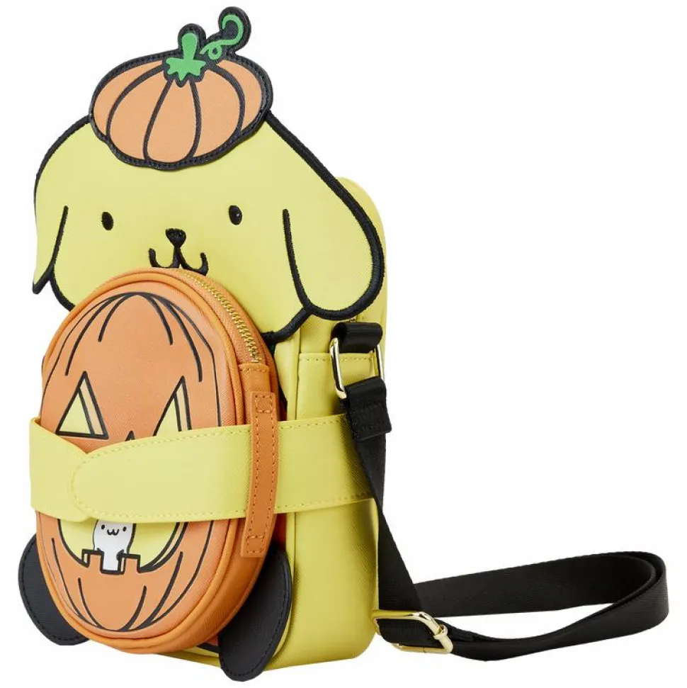 Sanrio - Pompompurin Halloween 7" Faux Leather Crossbuddy Bag