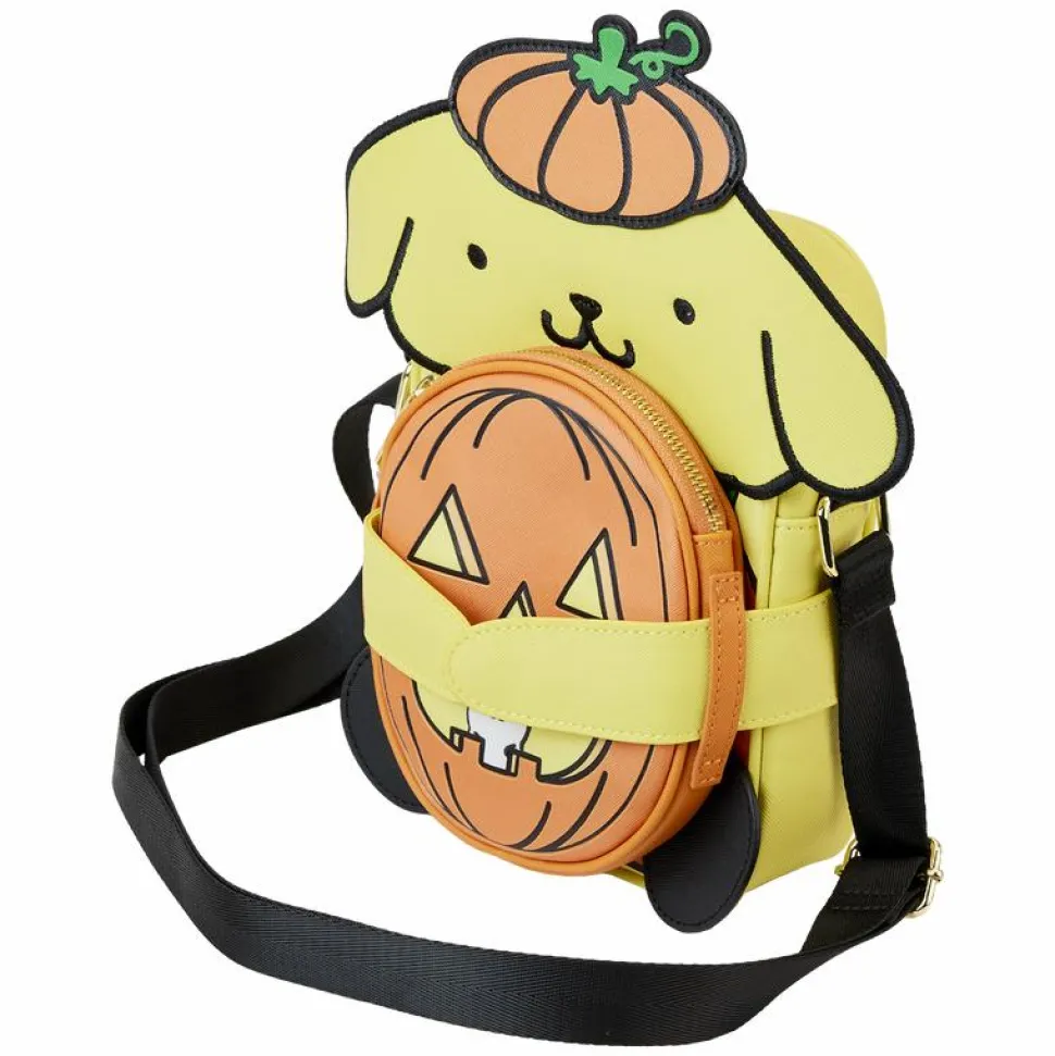 Sanrio - Pompompurin Halloween 7" Faux Leather Crossbuddy Bag
