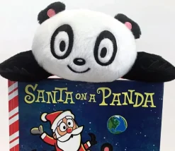 Santa on a Panda - The Original Santa on a Panda! Plush & Hardcover Book Gift Set