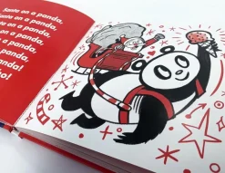 Santa on a Panda - The Original Santa on a Panda! Plush & Hardcover Book Gift Set
