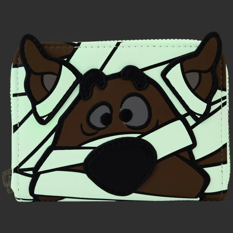 Scooby Doo - Mummy Cosplay Glow in the Dark 4" Faux Leather Zip-Around Wallet