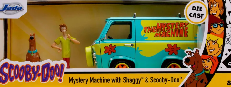 Scooby Doo - Shaggy & Scooby-Doo with Mystery Machine 1/24th Scale Hollywood Rides Die-Cast Vehicle Replica