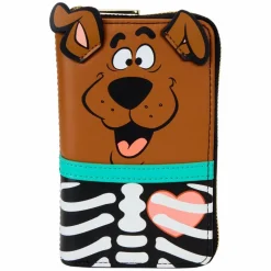 Scooby Doo - Skeleton Cosplay Glow in the Dark 4" Faux Leather Zip-Around Wallet