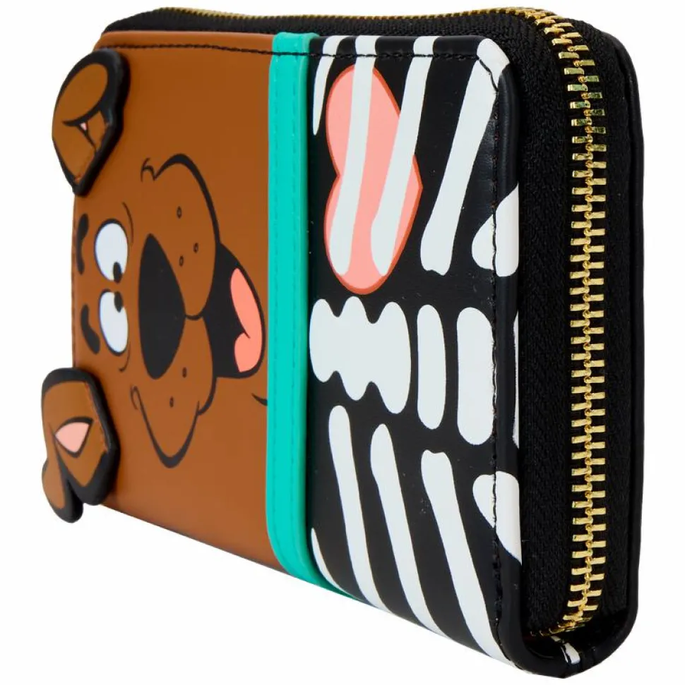 Scooby Doo - Skeleton Cosplay Glow in the Dark 4" Faux Leather Zip-Around Wallet