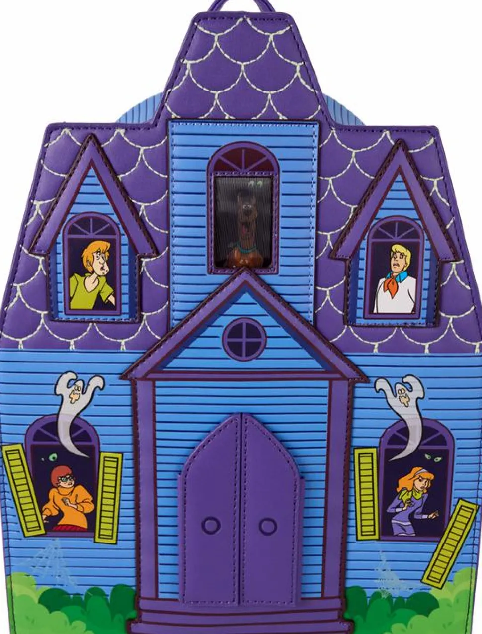Scooby-Doo - Haunted Mansion Lenticular 10" Faux Leather Mini Backpack