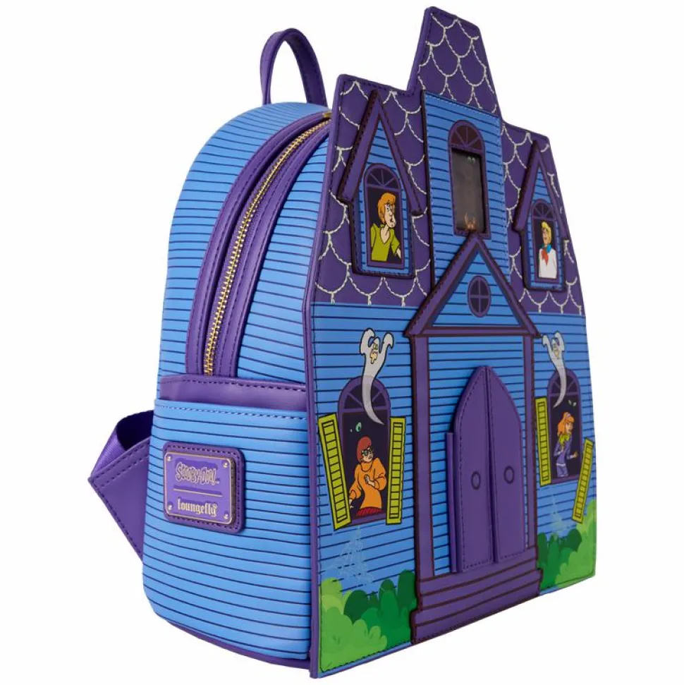 Scooby-Doo - Haunted Mansion Lenticular 10" Faux Leather Mini Backpack