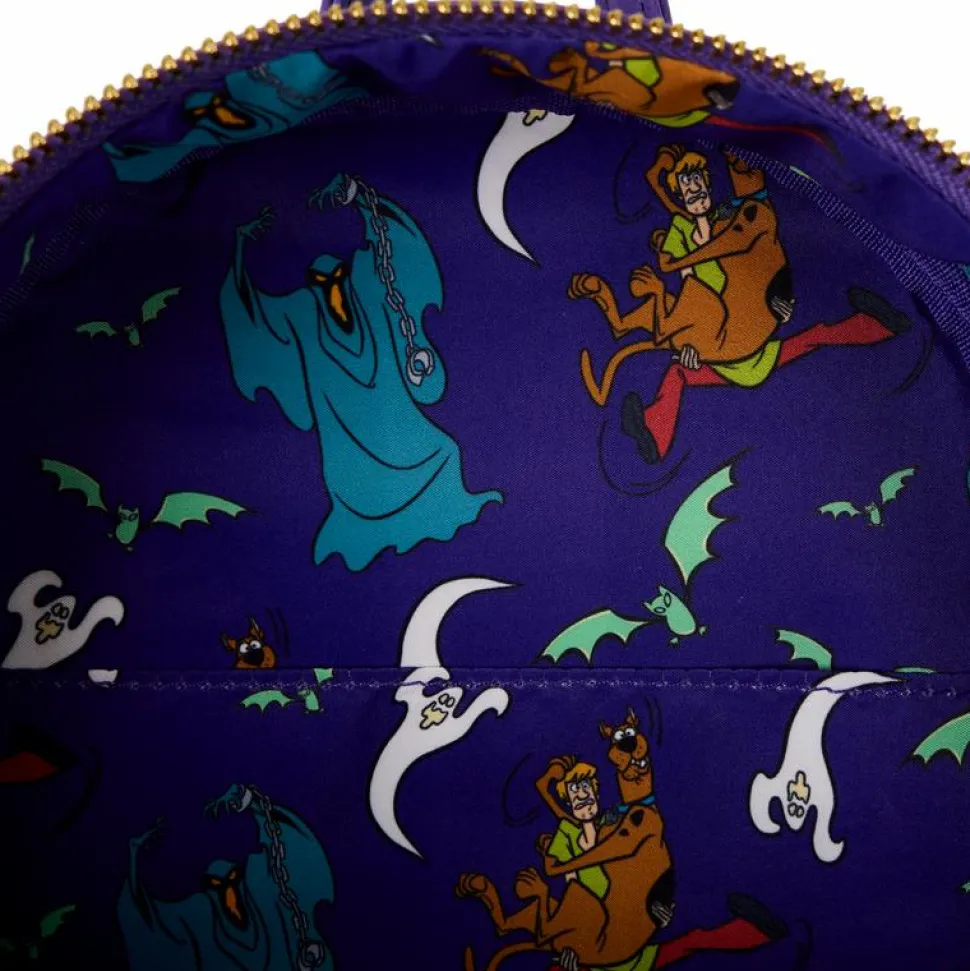 Scooby-Doo - Haunted Mansion Lenticular 10" Faux Leather Mini Backpack